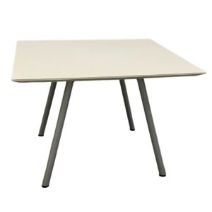 Gallery White Square Table 24"Wx16.5"H