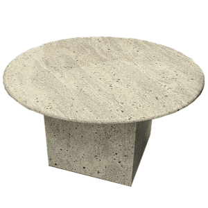 32" W Granite Round End Table