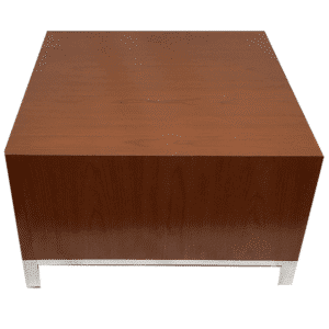 National Swift Series Side Table Amber Laminated Finish