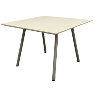 White Square Table 24"Wx16.5"H