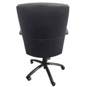Gallery Gunlocke Mid-Back Black Vinyl Conference Chair