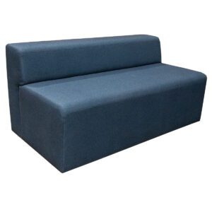 Introducing the Armless Blue Sofa by Shenandoah & Hooker Furniture a stylish solution for lounge seating in professional settings. Crafted with precision and durability, this sofa offers a contemporary touch to office lounges, waiting areas, or collaborative spaces. Dimensions: 52"W x 28"D x 25"H