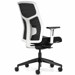 Gallery AIS Chelsea 5100 Task Chair W/ White Frame 3D Arm, Integrated Lumbar (New-In-Box)