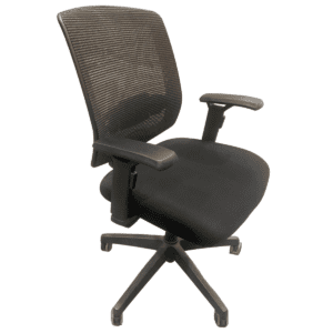 Compel Black Mesh-Back Task Chair W/ Lumbar