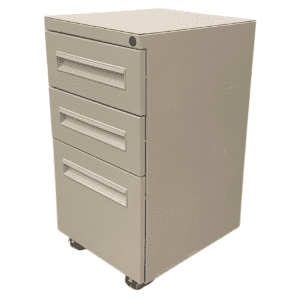 Beige Box Box File Mobile Pedestal