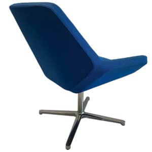 Gallery Keilhauer Cahoots Series Swivel Lounge Chair In Blue