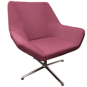 Keilhauer Cahoots Series Swivel Lounge Chair In Pink
