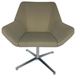 Gallery Keilhauer Cahoots Series Swivel Lounge Chair In Tan