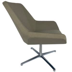 Gallery Keilhauer Cahoots Series Swivel Lounge Chair In Tan