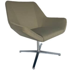 Keilhauer Cahoots Series Swivel Lounge Chair In Tan