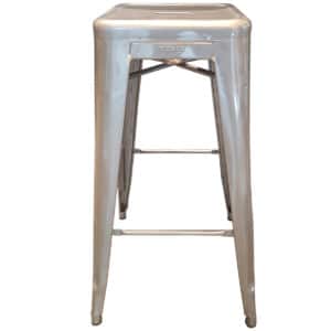 Gallery Used 30" H Tolix Silver Metal Stool