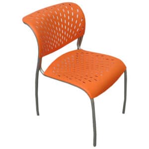 Izzy Orange Stacking Chair