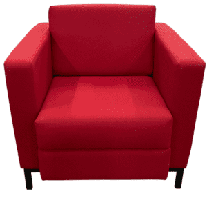 Global Red Upholstered Club Chair