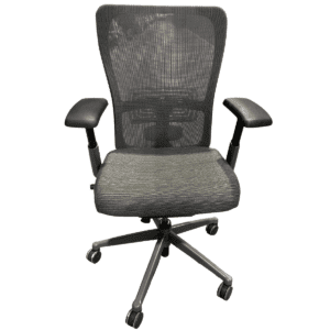 Haworth Task Chair W/ Grey Upholstered Seat