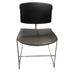 Steelcase Black Guest Chair W/ No Arms