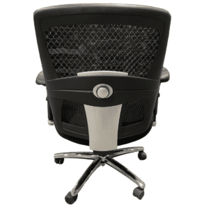 Gallery Black Task Chair W/ Chrome Base & Lumbar