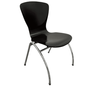 Kimball Bingo Series Black Guest Chair W/ Chrome Frame