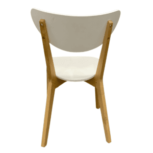 Gallery White Laminated Guest Chair W/ Maple Frame By Ikea