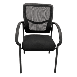 Mesh back Guest Chair In Black