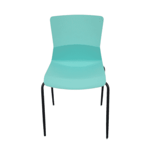 Teal Breakroom Chair W/ Black Legs