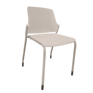 Safco White Side Chair