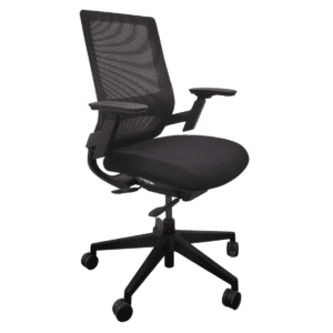 Black Mesh Back Task Chair With Lumbar