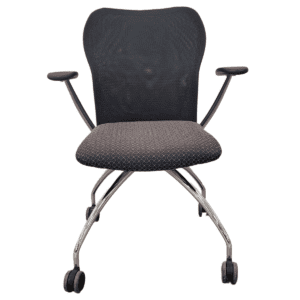 Gallery Via Mesh-Back Guest Chair W/ Chrome Frame