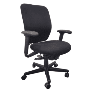 National Task Chair W/ Black Upholstered Back & Seat