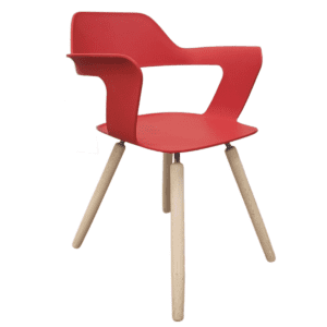 Cherryman iDesk Muse Side Chair In Red