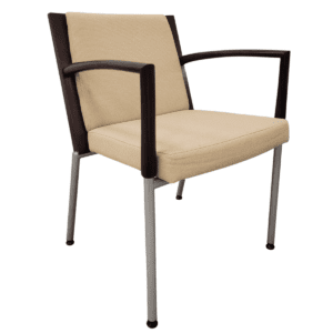 Kimball Abbott Series Side Chair Fully Upholstered Back In Tan