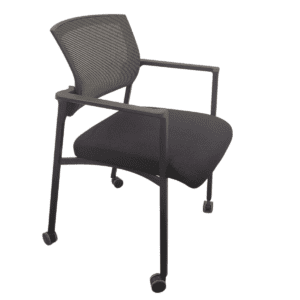 Compel Speedy Series Mesh-back Side Chair W/ Casters