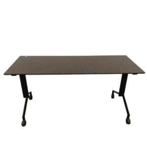 Espresso Nesting Table W/ Black Frame & Casters