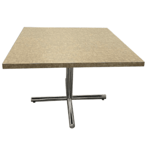 42"W Green Top Breakroom Table with Chrome X Base