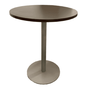 36"W Mahogany Bistro Table with gray base