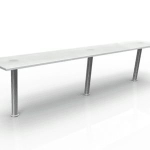 Gallery Clear Design<span>®</span> Glass Transaction Counter, Reception Desk