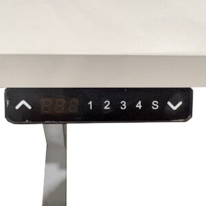 Gallery Used 70" W Haworth Sit-Stand Desk W/ Power and Privacy Panel - Grey / White
