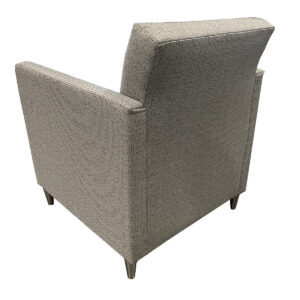 Gallery Used Pattern Upholstered Grey Lounge Chairs