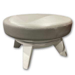 Used KI Sway Ottoman – Grey Upholstery Designed to complement the KI Sway Lounge Chair, this ottoman shares the same distinctive base profile and fluid design language. It provides comfortable leg support or can be used as a casual perch in collaborative or lounge settings. The round form and upholstered top maintain a cohesive look when paired with other pieces from the Sway collection. Designed to coordinate with the KI Sway Lounge Chair Upholstered in grey Stable base with a clean, modern profile Can be used as a footrest or additional seating Dimensions: 27" Diameter x 18" H Ideal for offices, executive suites, and collaborative workspaces.