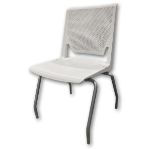 Used Haworth Very Stack Breakroom Chair - White A practical seating option designed for flexibility in shared spaces. This Haworth Very chair stacks neatly when not in use and offers reliable comfort for everyday use in commercial environments. White perforated back with breathable support White molded seat for easy cleaning Stacks efficiently to reduce storage footprint Stable four leg metal base Dimensions: 19"W x 18"D x 34"H Perfect for breakrooms, training rooms, cafeterias, and collaborative workspaces.