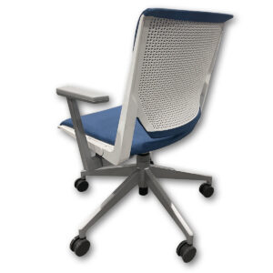 Gallery Used Haworth Very Conference Chair – White Frame / Blue Upholstery