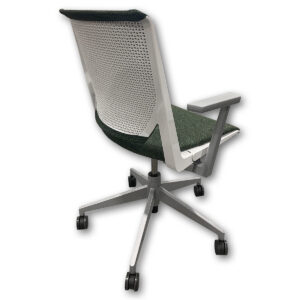 Gallery Used Haworth Very Conference Chair – White Frame / Green Upholstery