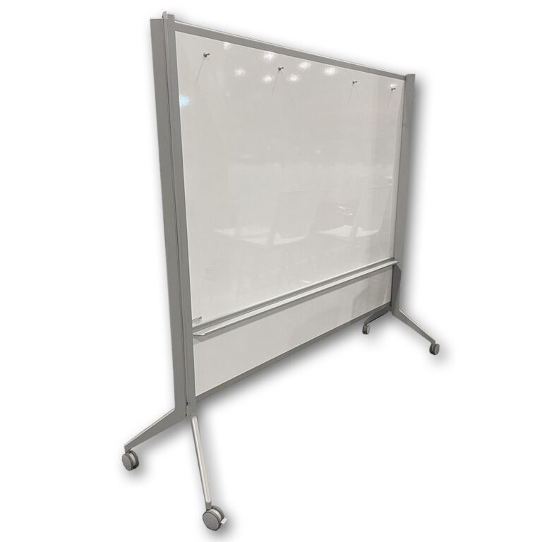 Used 84" W Haworth Planes Mobile Double-Sided Whiteboard