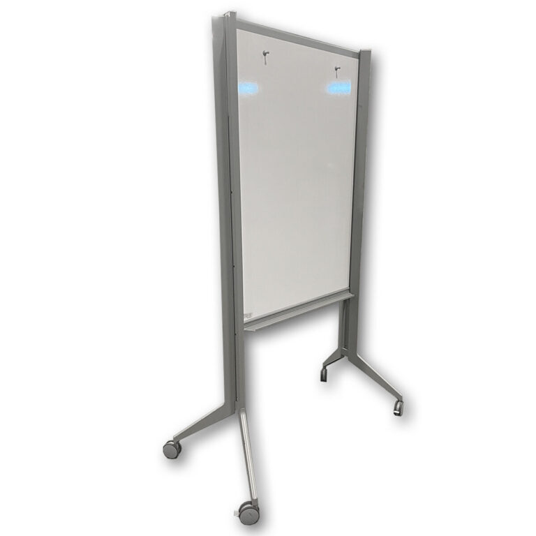 Used 33"W Haworth Planes Mobile Double-Sided Whiteboard