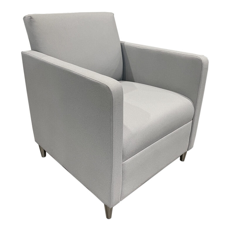 Used Light Grey Lounge Chairs Comfortable lounge seating designed for reception areas, waiting rooms, and collaborative spaces. Upholstered in a neutral light gray fabric that pairs easily with a wide range of interiors. Fully upholstered seat and back Supportive armrests for relaxed seating Compact footprint suitable for reception and lounge areas Neutral light gray upholstery for easy coordination Dimensions: 26"W x 27"D x 33"H Ideal for Reception areas, waiting rooms, private offices, and collaborative workspaces.
