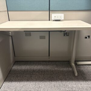 Gallery 2019 Herman Miller Canvas 6'x6' W/ Height Adjustable Desk & Glass - Teal Accent 