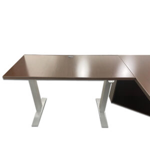 Gallery Used National Epic 72" W L-Shape Desk W/ 48" W Sit-Stand Return – Espresso - LH