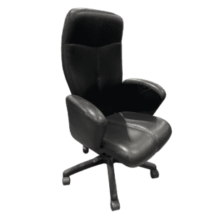 VIA Voss Series Leather Executive Conference Chair In Black