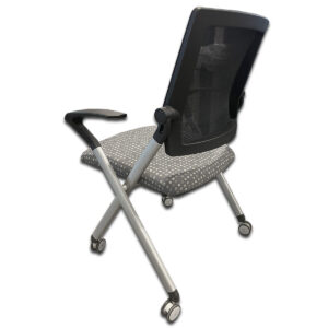 Gallery Used Mesh-Back Nesting Chair- Fixed Arms