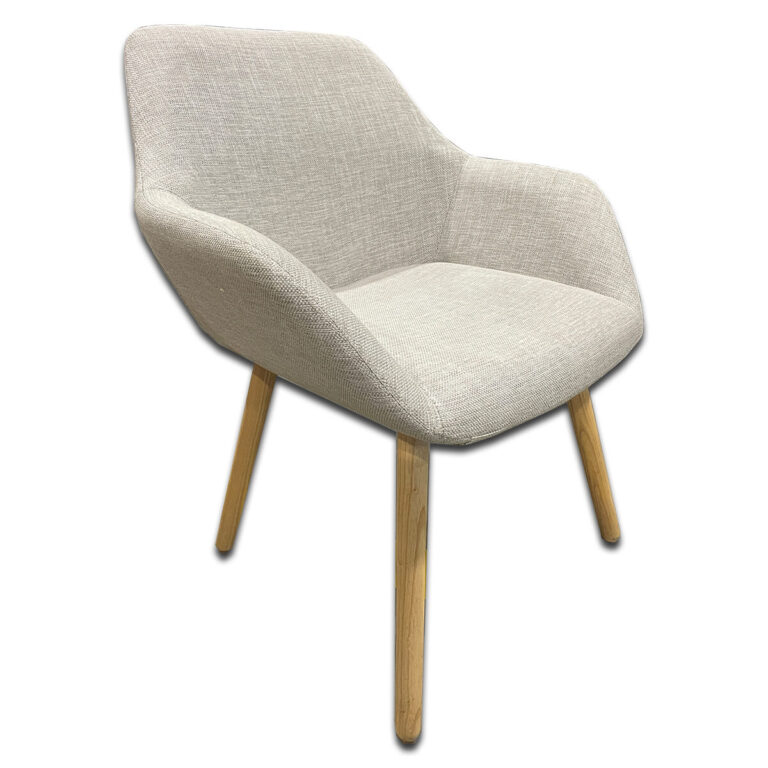 Used Melina Guest Chair - Natural Ash Wooden Legs Melina provides a clean, modern look suitable for today’s corporate environments. Built for comfort and everyday use, this chair adapts easily to different office layouts with its dependable wood base. This guest chair offers a comfortable padded seat with a stable four-leg natural ash wood base. Ideal for reception areas, private offices, or collaborative spaces. • Four leg wood bases in natural ash • COM Designtex Baratto Sterling upholstery • Comfortable padded seat and back • Compact footprint for easy placement Dimensions: 26W x 18D x 32H Perfect for offices, meeting rooms, and guest seating.