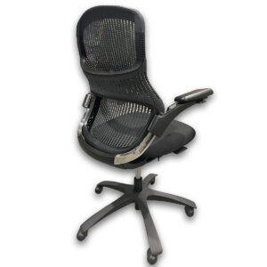 Gallery Used Knoll Generation Task Chair in Storm W/ Black Fabric Seat
